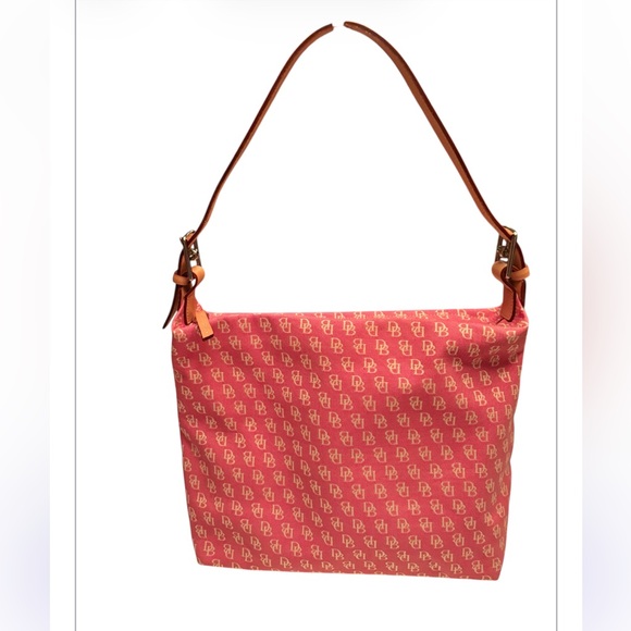 Dooney & Bourke Handbags - Dooney & Bourke Pink Monogram Shoulder Bag